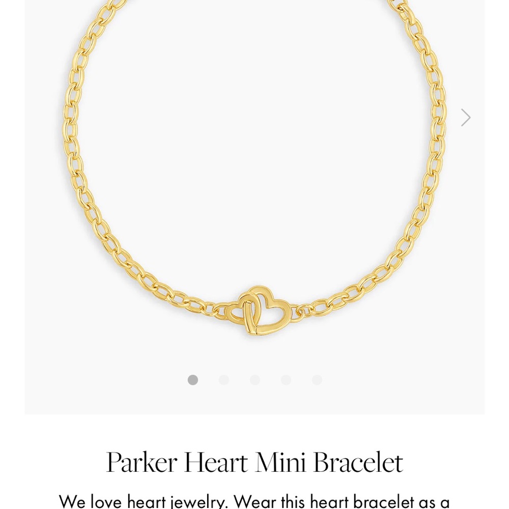 Gorjana Gold Heart Chain Bracelet